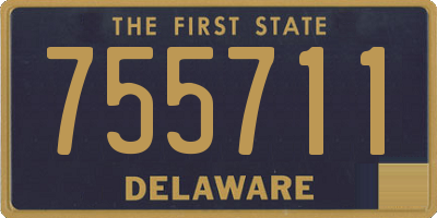 DE license plate 755711