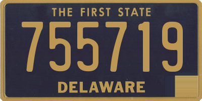 DE license plate 755719
