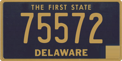 DE license plate 75572