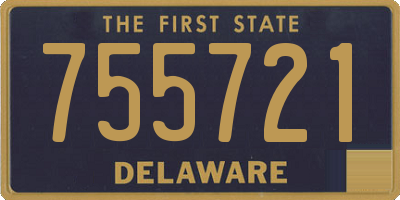 DE license plate 755721