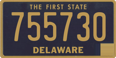 DE license plate 755730