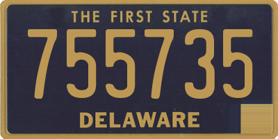 DE license plate 755735