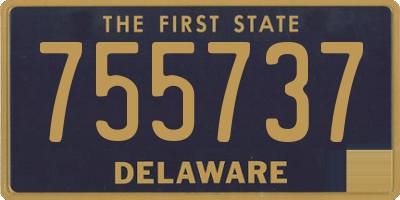 DE license plate 755737