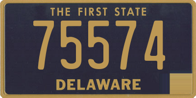 DE license plate 75574