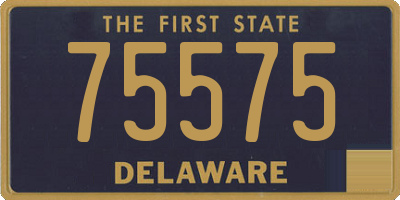 DE license plate 75575