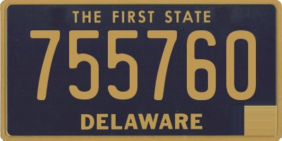 DE license plate 755760