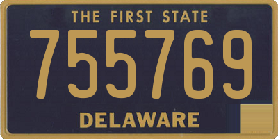 DE license plate 755769