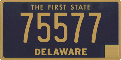 DE license plate 75577