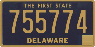 DE license plate 755774