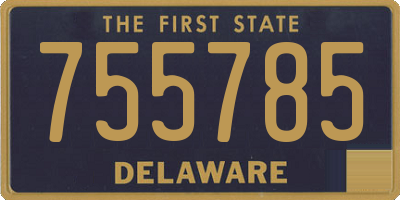DE license plate 755785