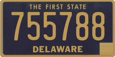 DE license plate 755788