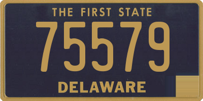 DE license plate 75579