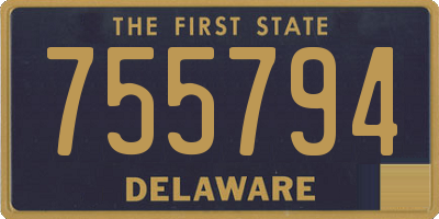 DE license plate 755794