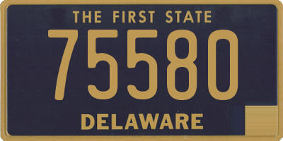 DE license plate 75580