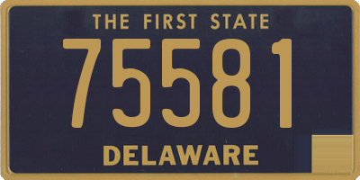 DE license plate 75581