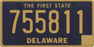 DE license plate 755811