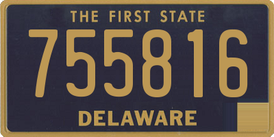 DE license plate 755816
