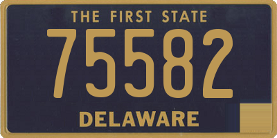 DE license plate 75582