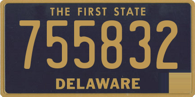 DE license plate 755832