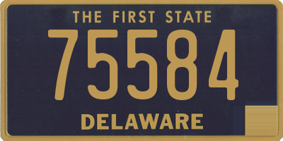 DE license plate 75584