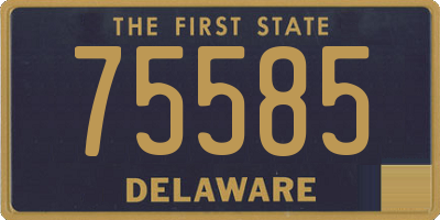 DE license plate 75585