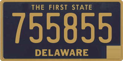 DE license plate 755855