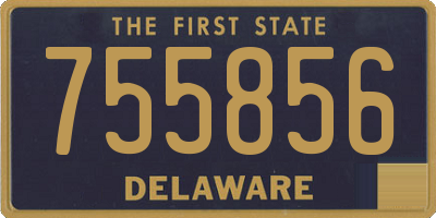 DE license plate 755856