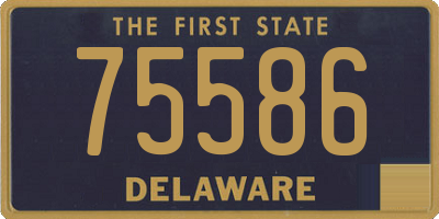 DE license plate 75586