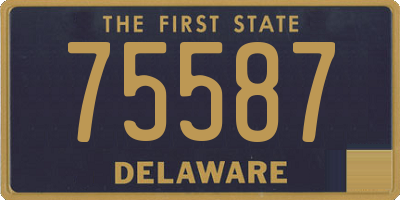DE license plate 75587