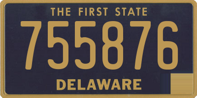 DE license plate 755876