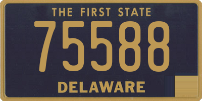 DE license plate 75588