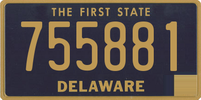 DE license plate 755881