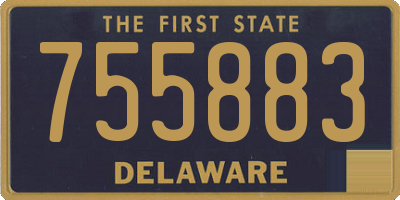 DE license plate 755883