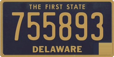 DE license plate 755893