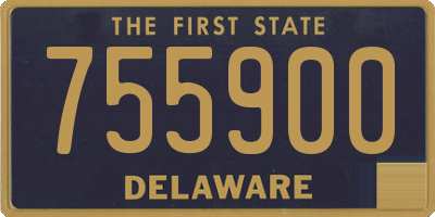 DE license plate 755900