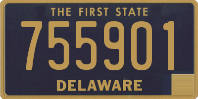 DE license plate 755901
