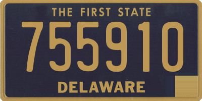 DE license plate 755910