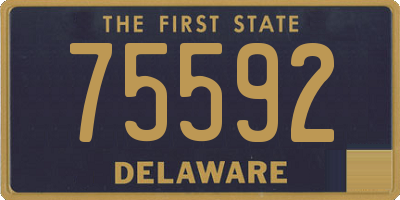 DE license plate 75592