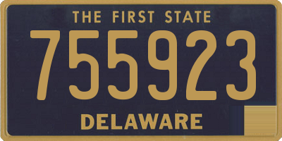 DE license plate 755923