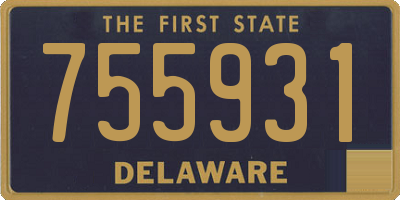 DE license plate 755931