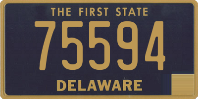 DE license plate 75594