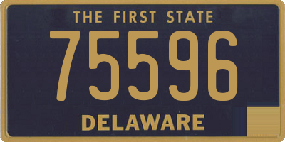 DE license plate 75596
