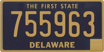 DE license plate 755963