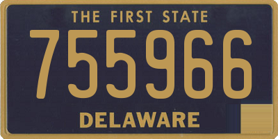DE license plate 755966