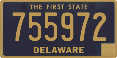 DE license plate 755972