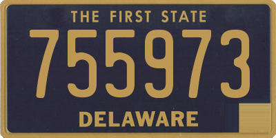 DE license plate 755973