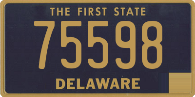 DE license plate 75598