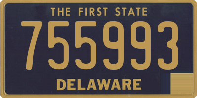 DE license plate 755993