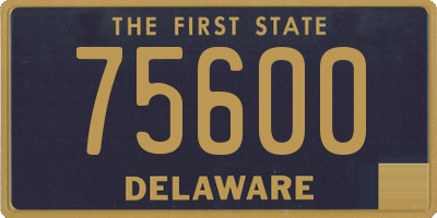 DE license plate 75600