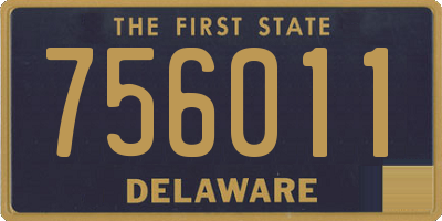 DE license plate 756011